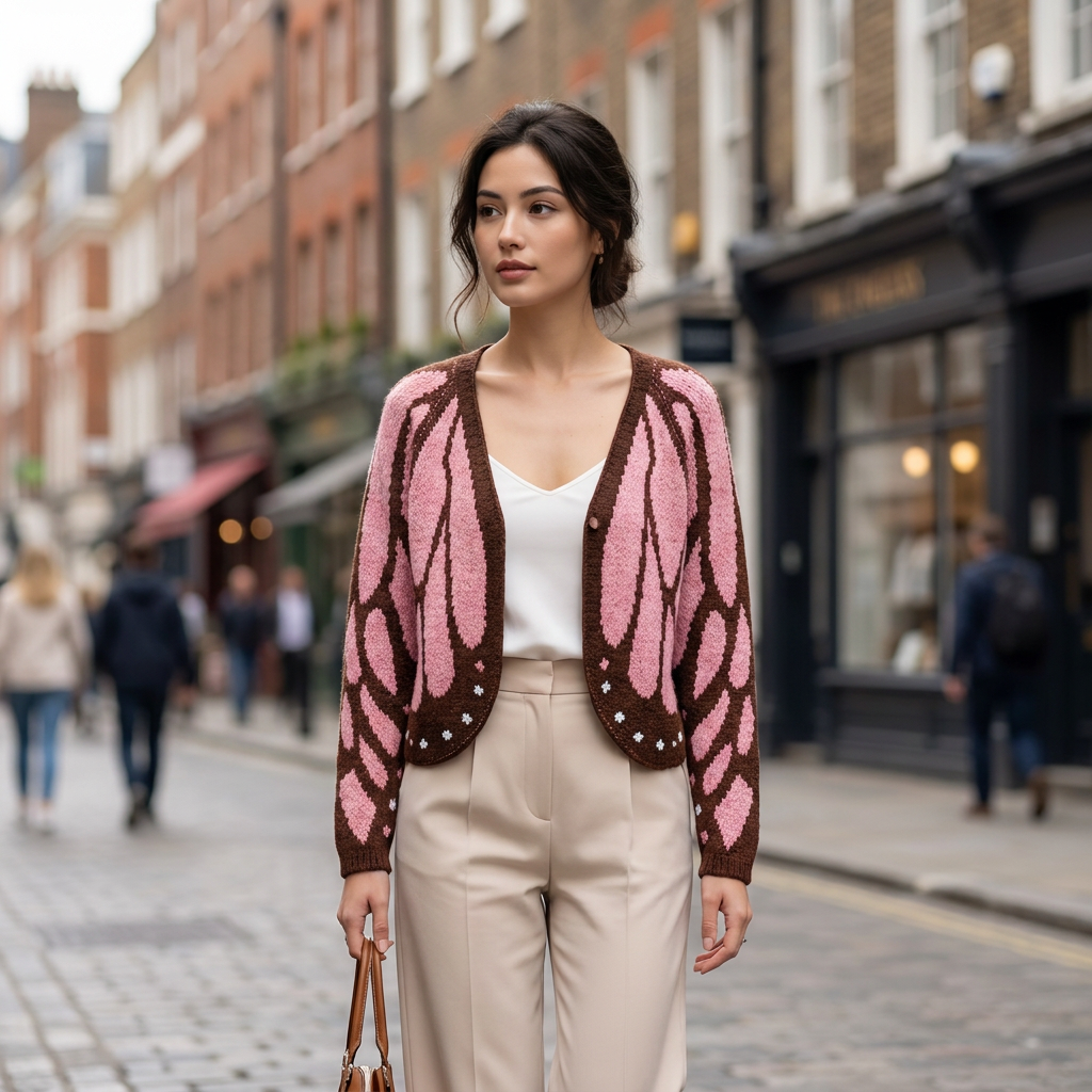Emery Open Front Butterfly Cardigan