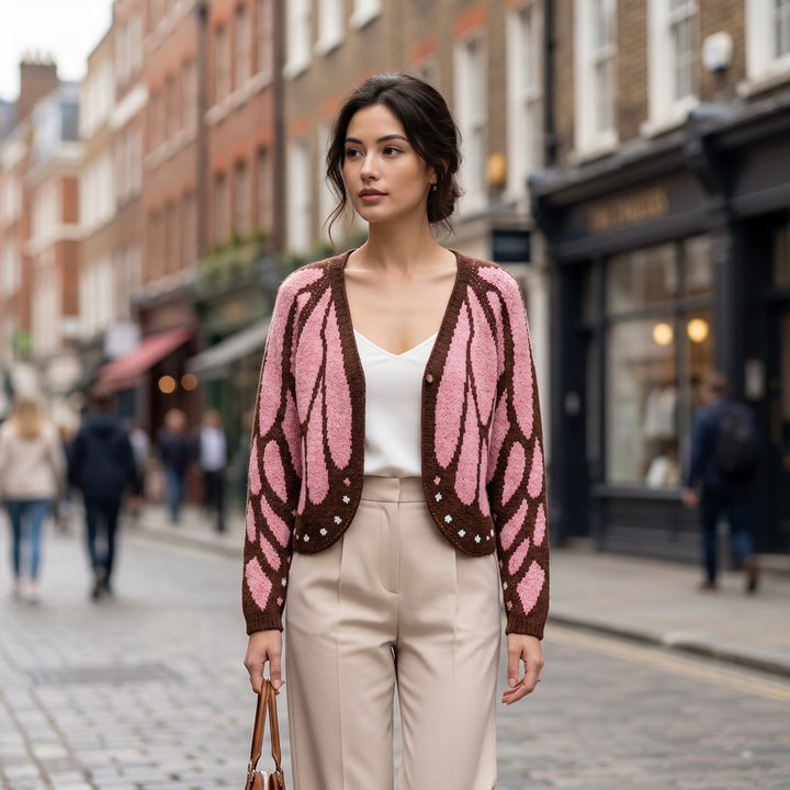 Emery Open Front Butterfly Cardigan