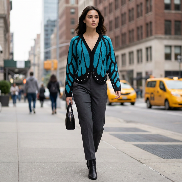 Emery Open Front Butterfly Cardigan