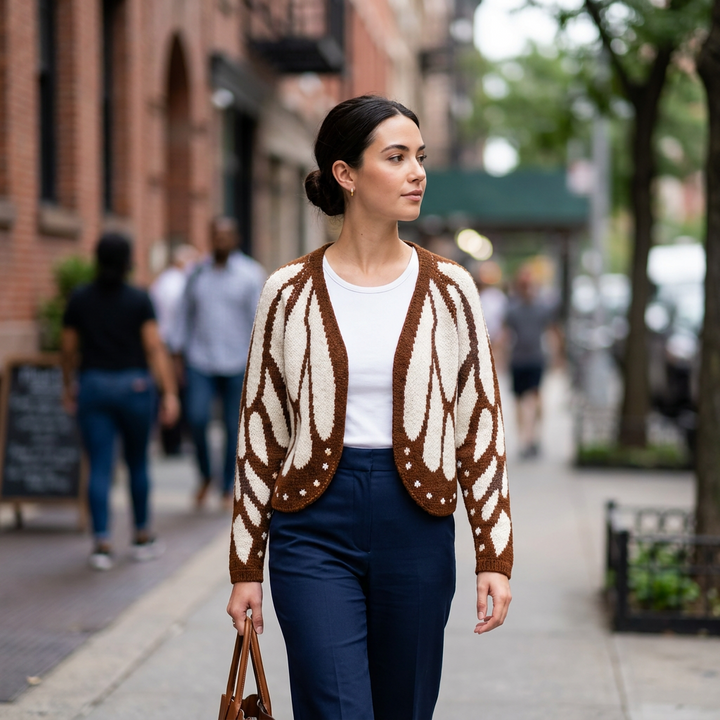 Emery Open Front Butterfly Cardigan