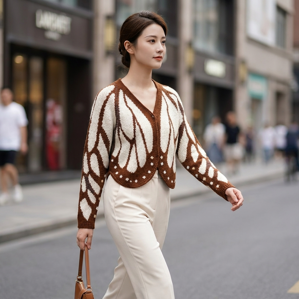 Emery Open Front Butterfly Cardigan