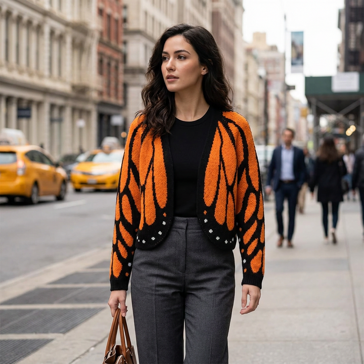 Emery Open Front Butterfly Cardigan