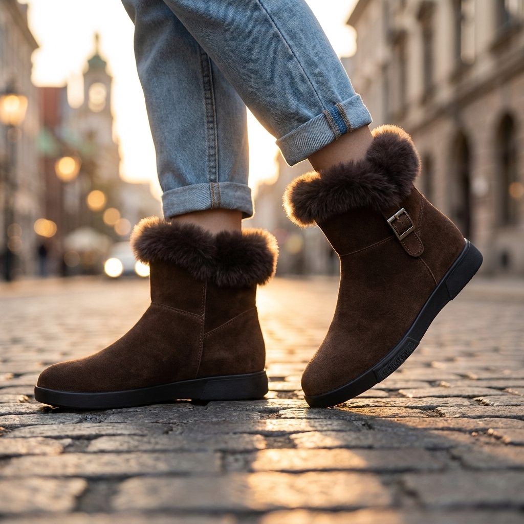 Avendra Fur Ankle Boots