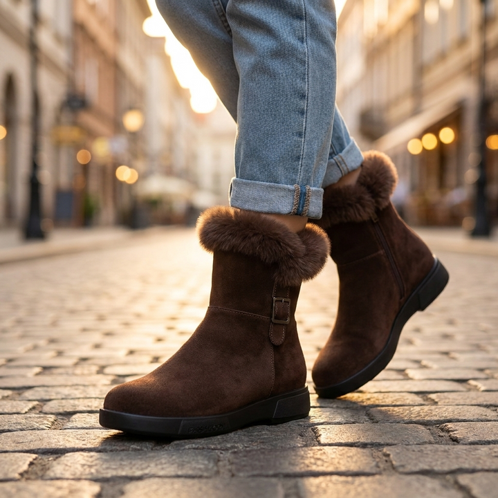 Avendra Fur Ankle Boots