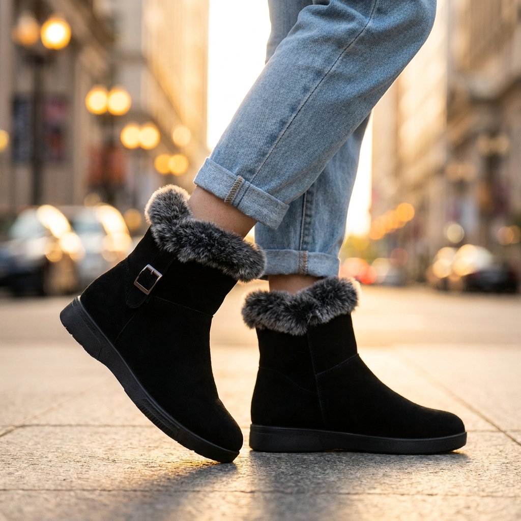 Avendra Fur Ankle Boots