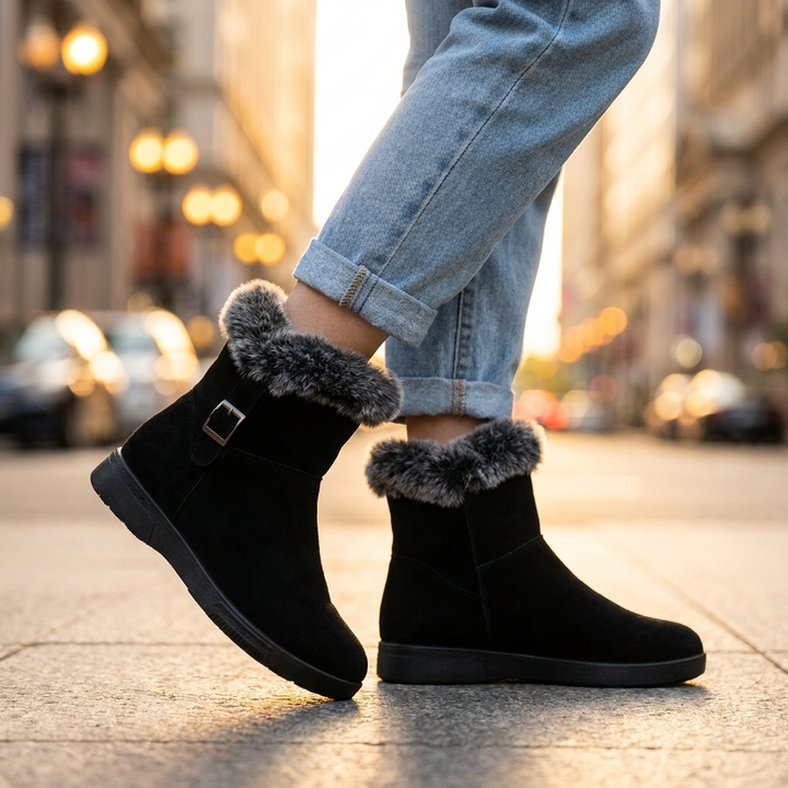 Avendra Fur Ankle Boots