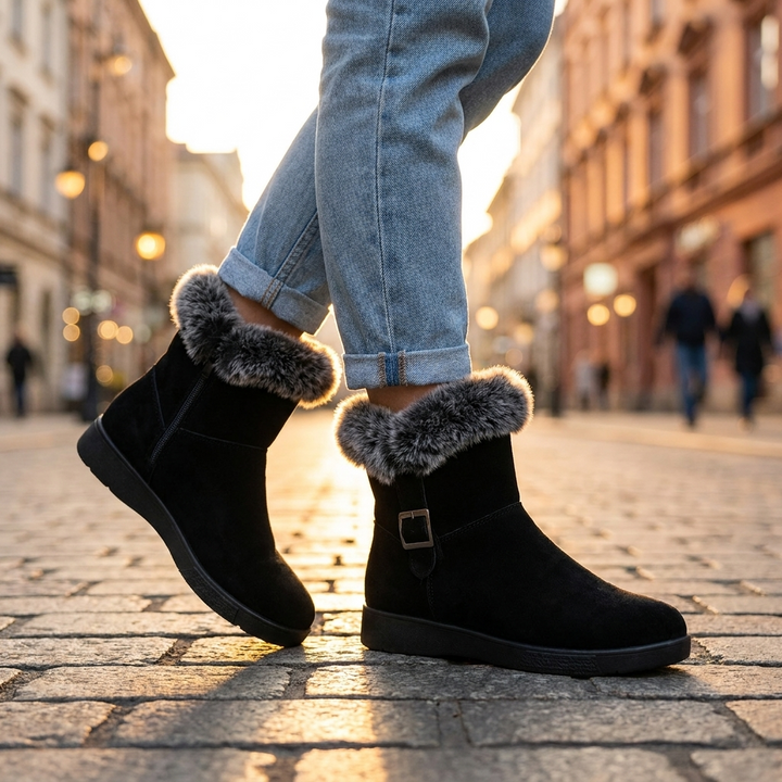 Avendra Fur Ankle Boots