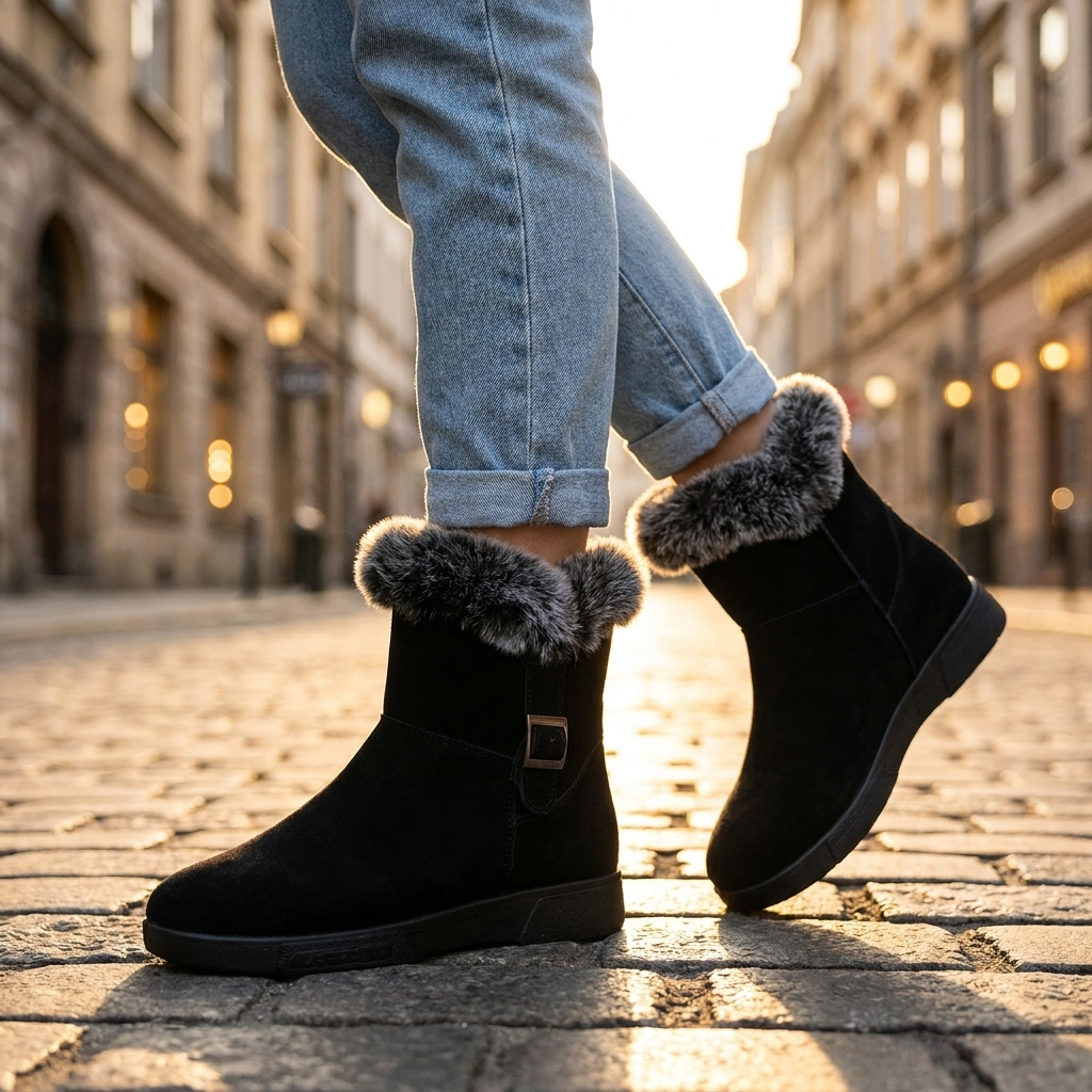 Avendra Fur Ankle Boots