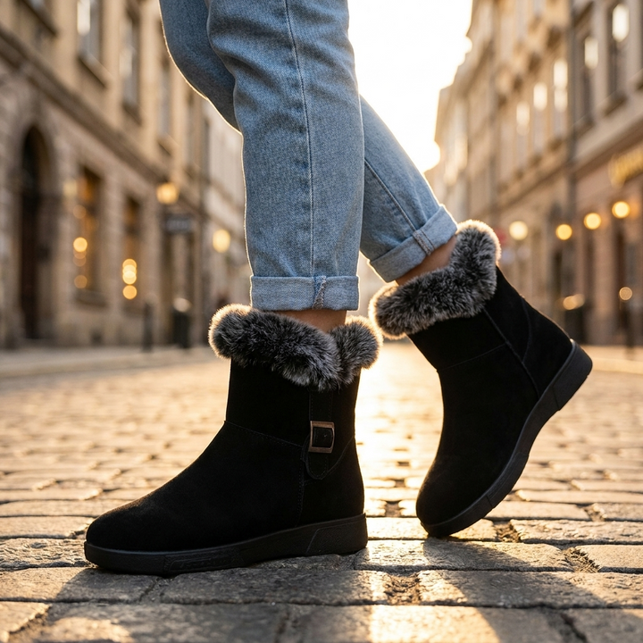 Avendra Fur Ankle Boots