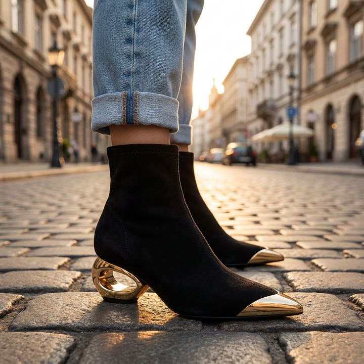 Amelia Hollow Ankle Boots