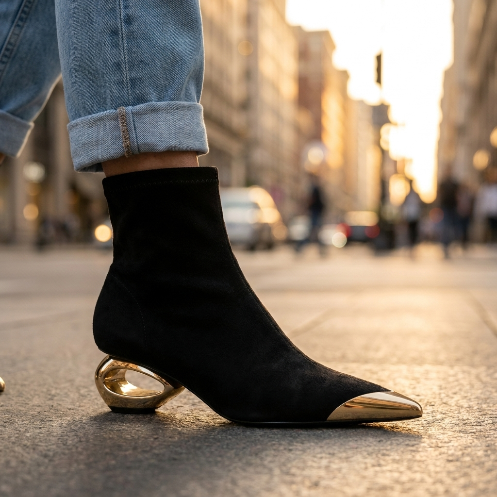 Amelia Hollow Ankle Boots