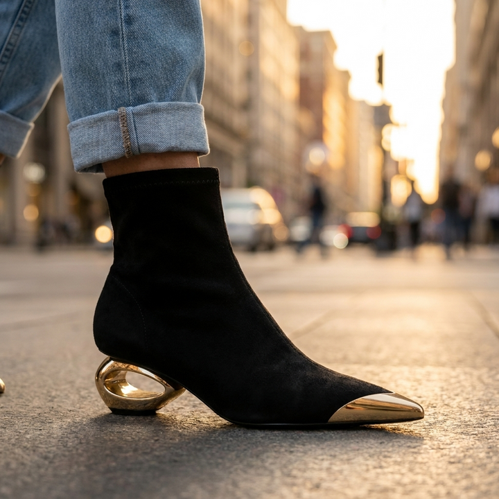 Amelia Hollow Ankle Boots