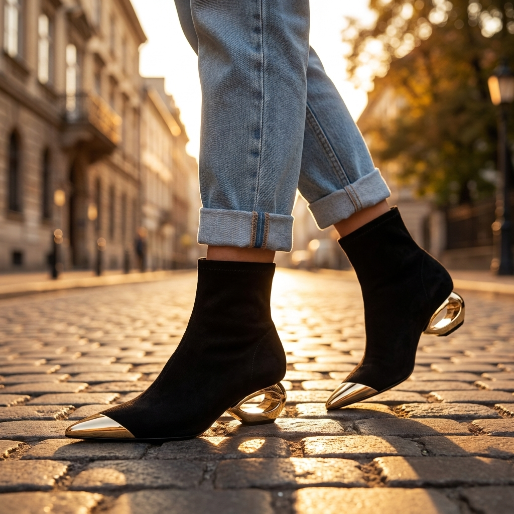 Amelia Hollow Ankle Boots