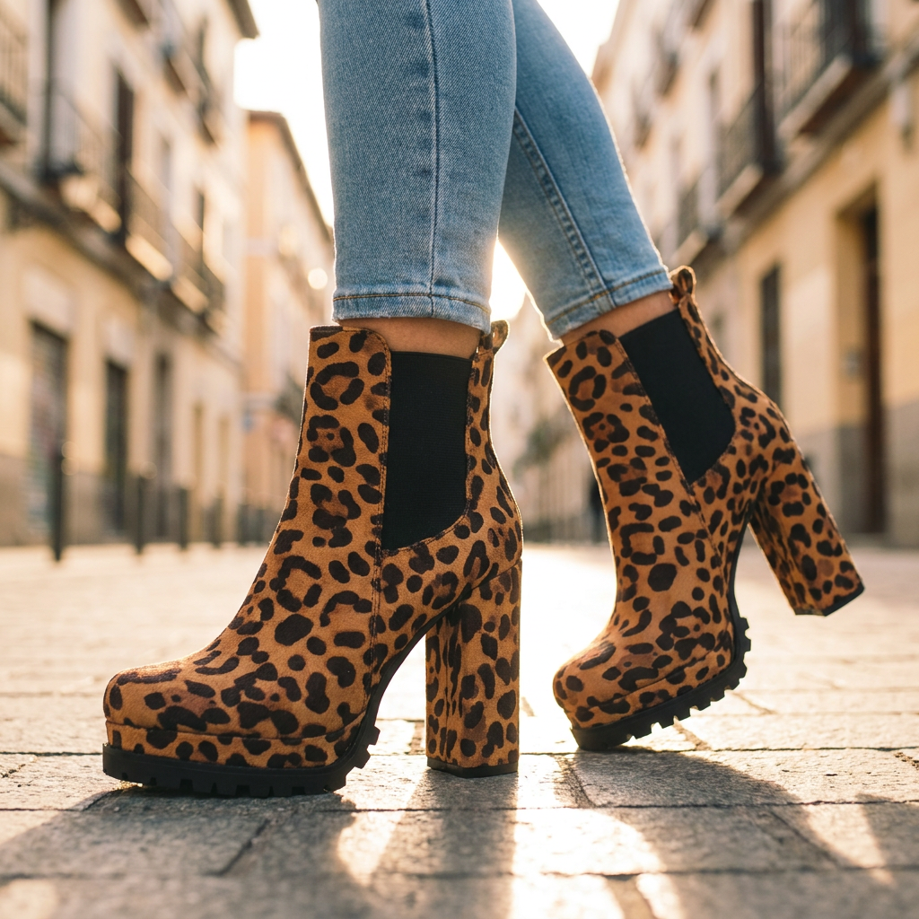 Arya Block Heel Ankle Boots