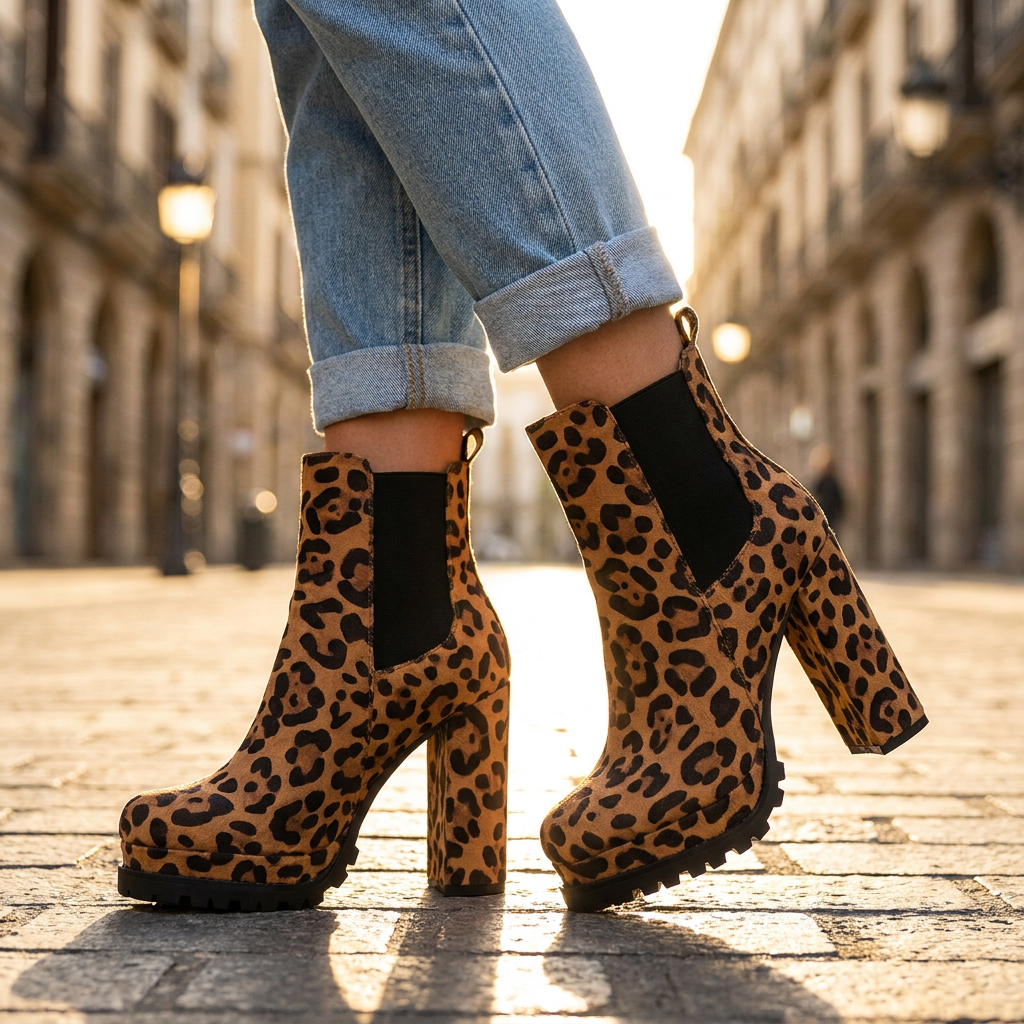 Arya Block Heel Ankle Boots