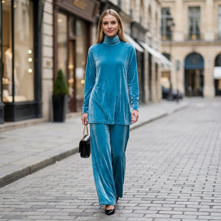Melissa Longline Turtleneck Set