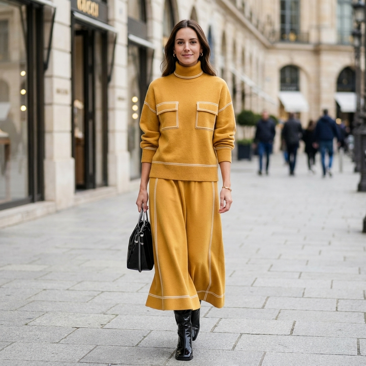 Julia Turtleneck Skirt Set