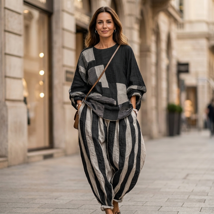 Ginnea Patchwork Two-Piece Set