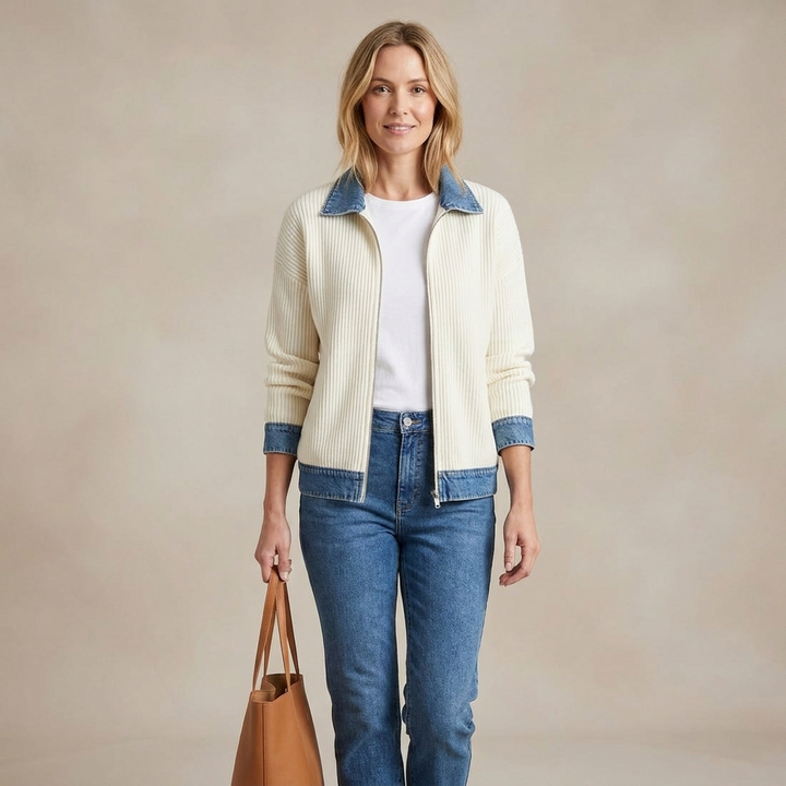 Harlow Denim Trim Jacket