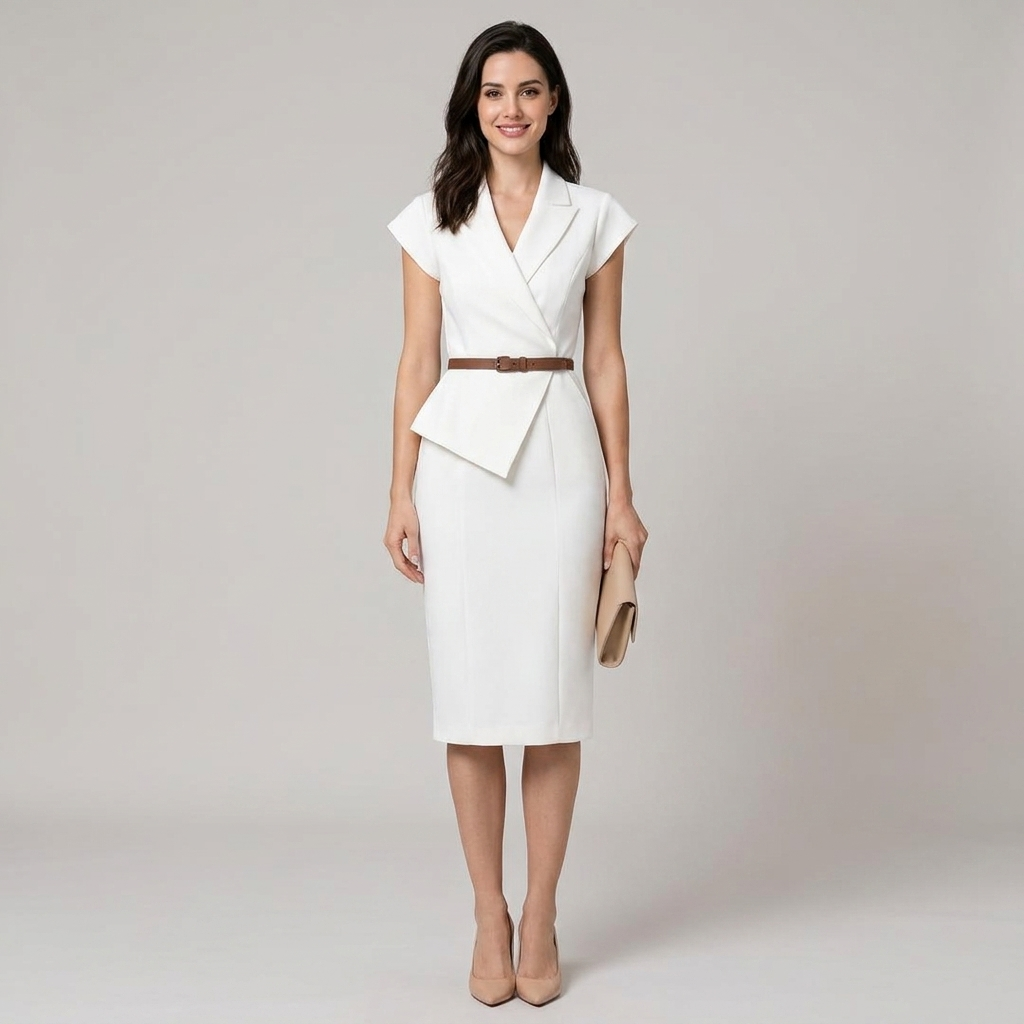 Bianca Peplum Sheath Dress