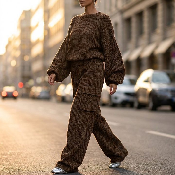 Elodie Cargo Knit Set