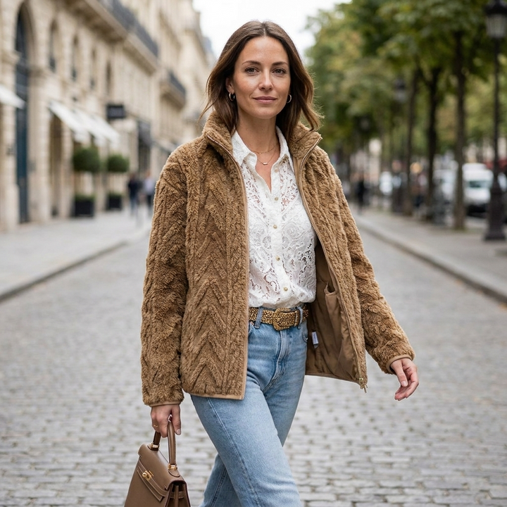 Marina Textured Fleece Jacket