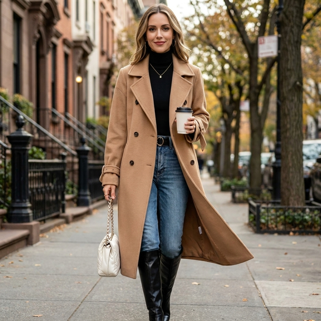 Ophelia Double Breasted Wool Coat