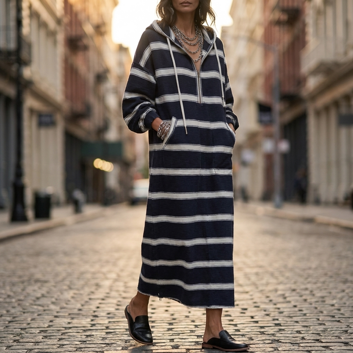Sienna Half Zip Hoodie Dress