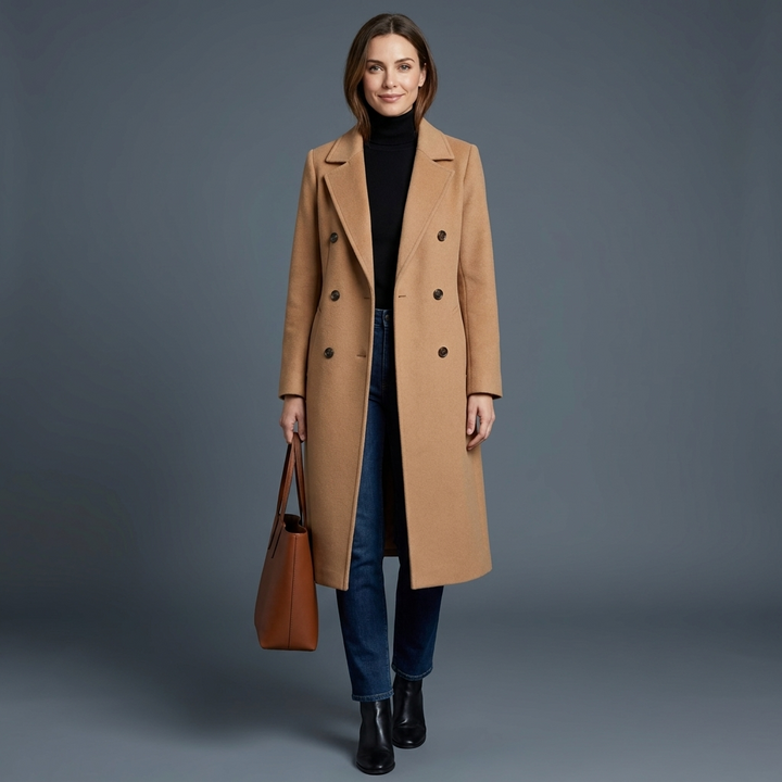 Ophelia Double Breasted Wool Coat