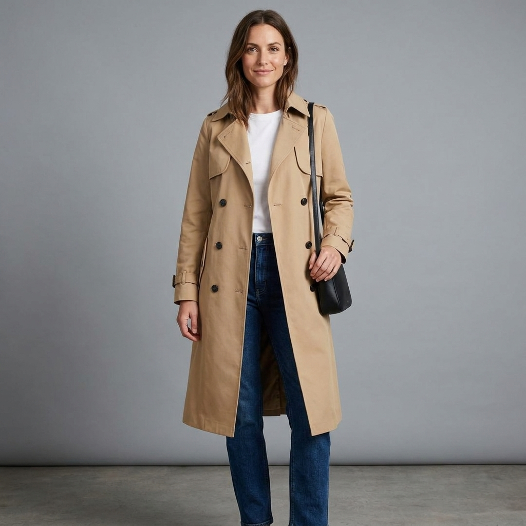 Adeline Double Breasted Trench
