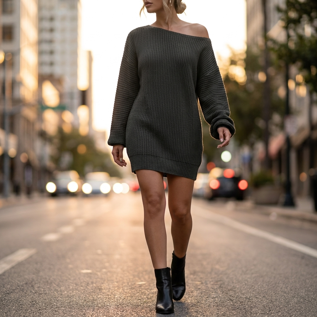 Marisol Off Shoulder Sweater Dress