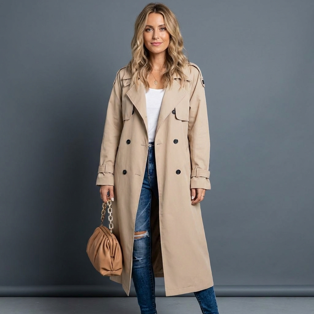 Astrid Double Breasted Trench Coat