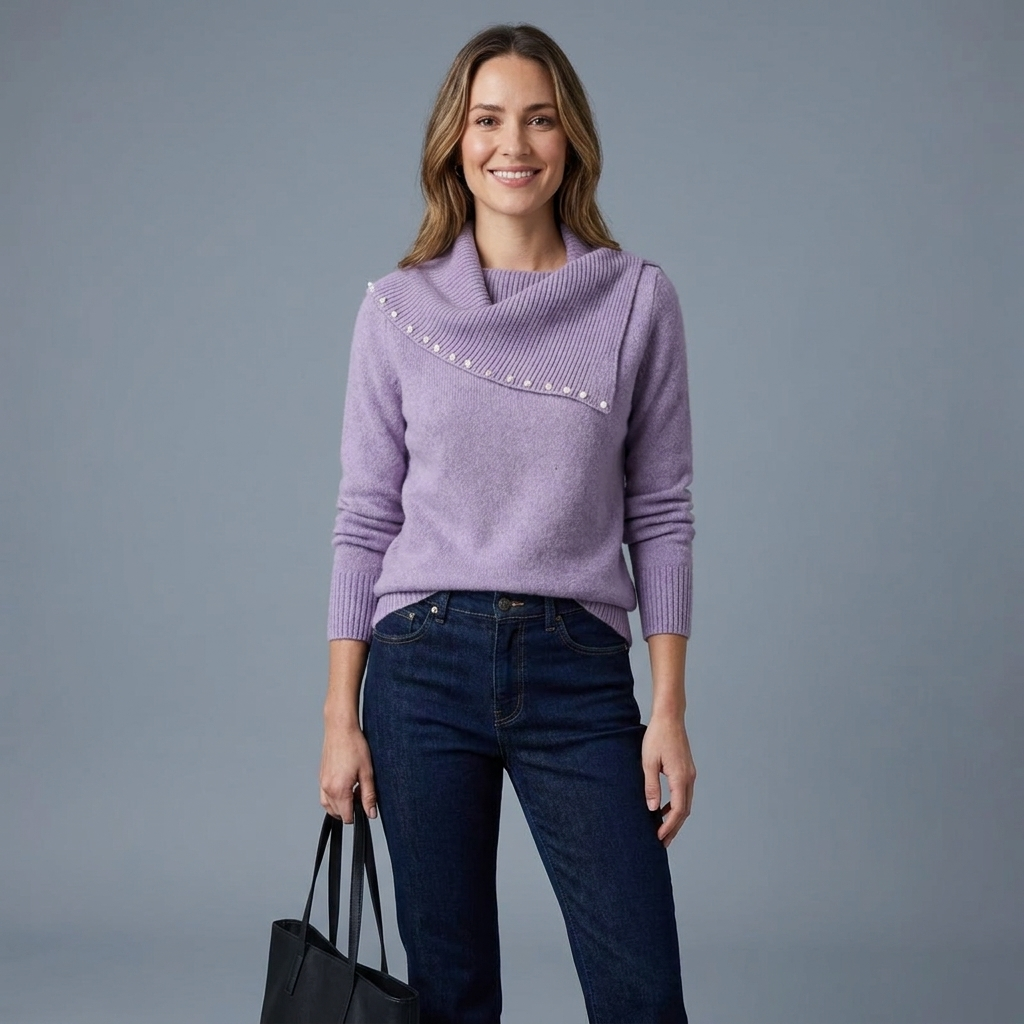 Ivette Scarf Collar Sweater