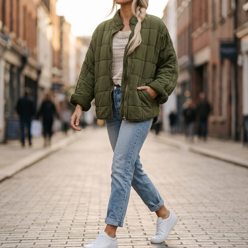 Larissa Quilted Bomber Jacket