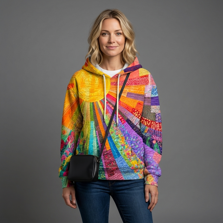 Marigold Bohemian Print Hoodie
