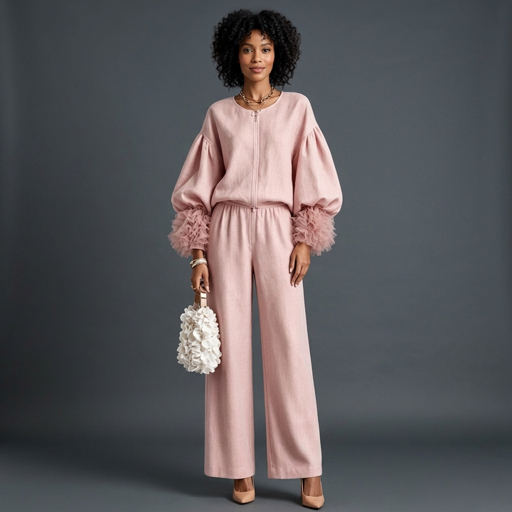 Bellamy Lantern Sleeve Two-Piece Set