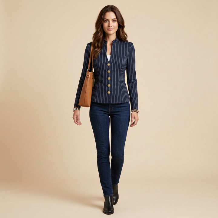 Vivienne Stand Collar Blazer