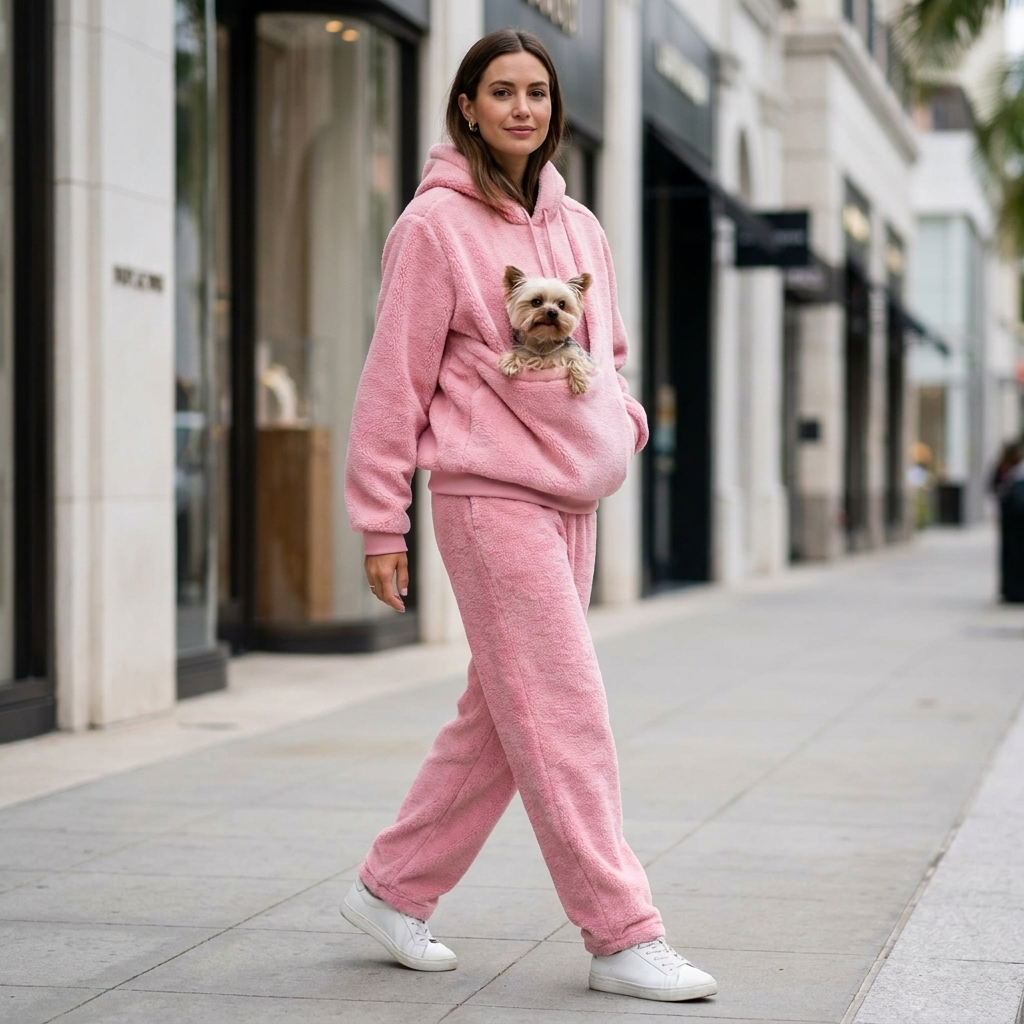 Wren Pet Pocket Hoodie Set