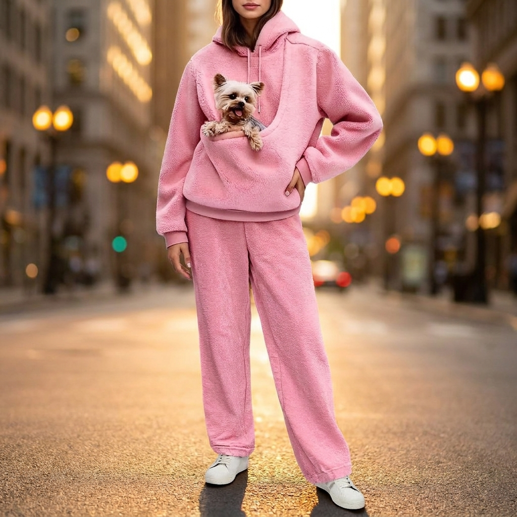 Wren Pet Pocket Hoodie Set