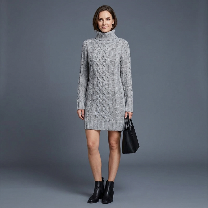 Thalassa Cable Knit Sweater Dress