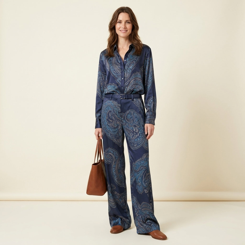 Rosalind Paisley Print Two Piece Set