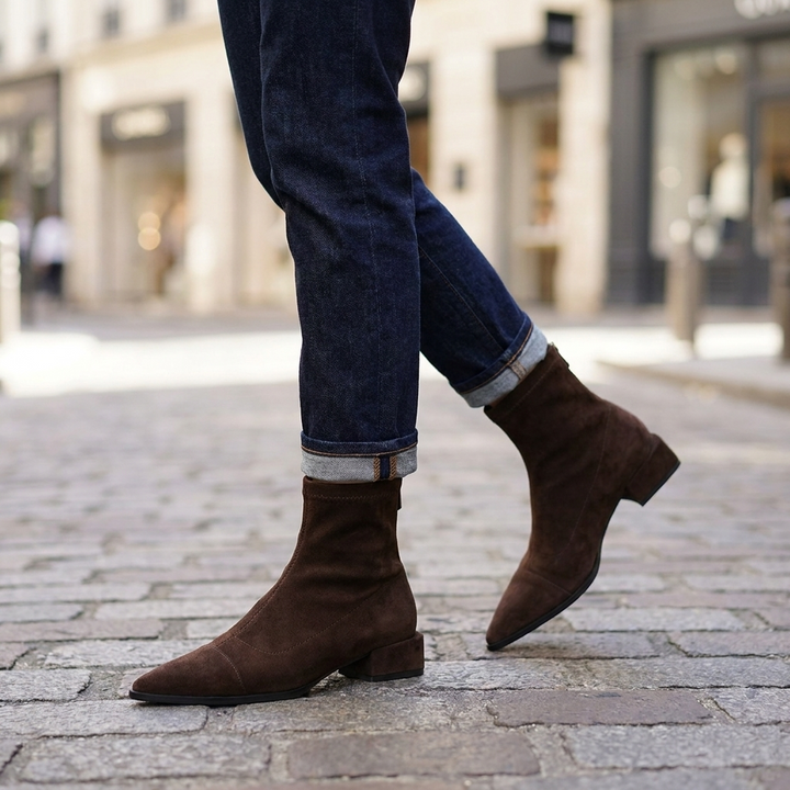 Sylvie Pointed Toe Ankle Boots