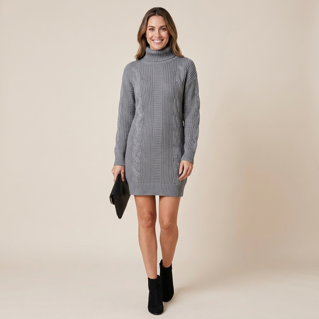 Halena Turtleneck Sweater Dress