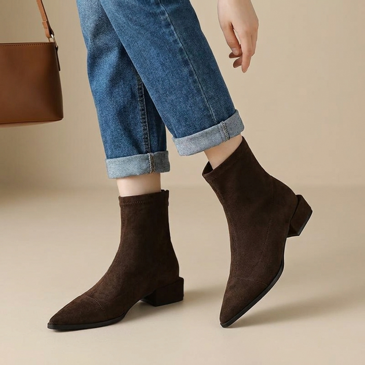 Sylvie Pointed Toe Ankle Boots