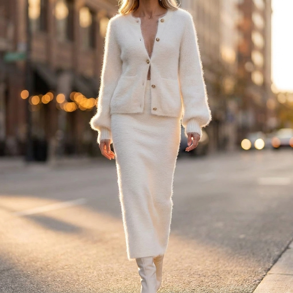 Halcyon Button Front Cardigan Set
