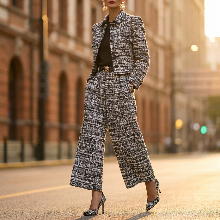 Marielle Notch Lapel Jacket Set