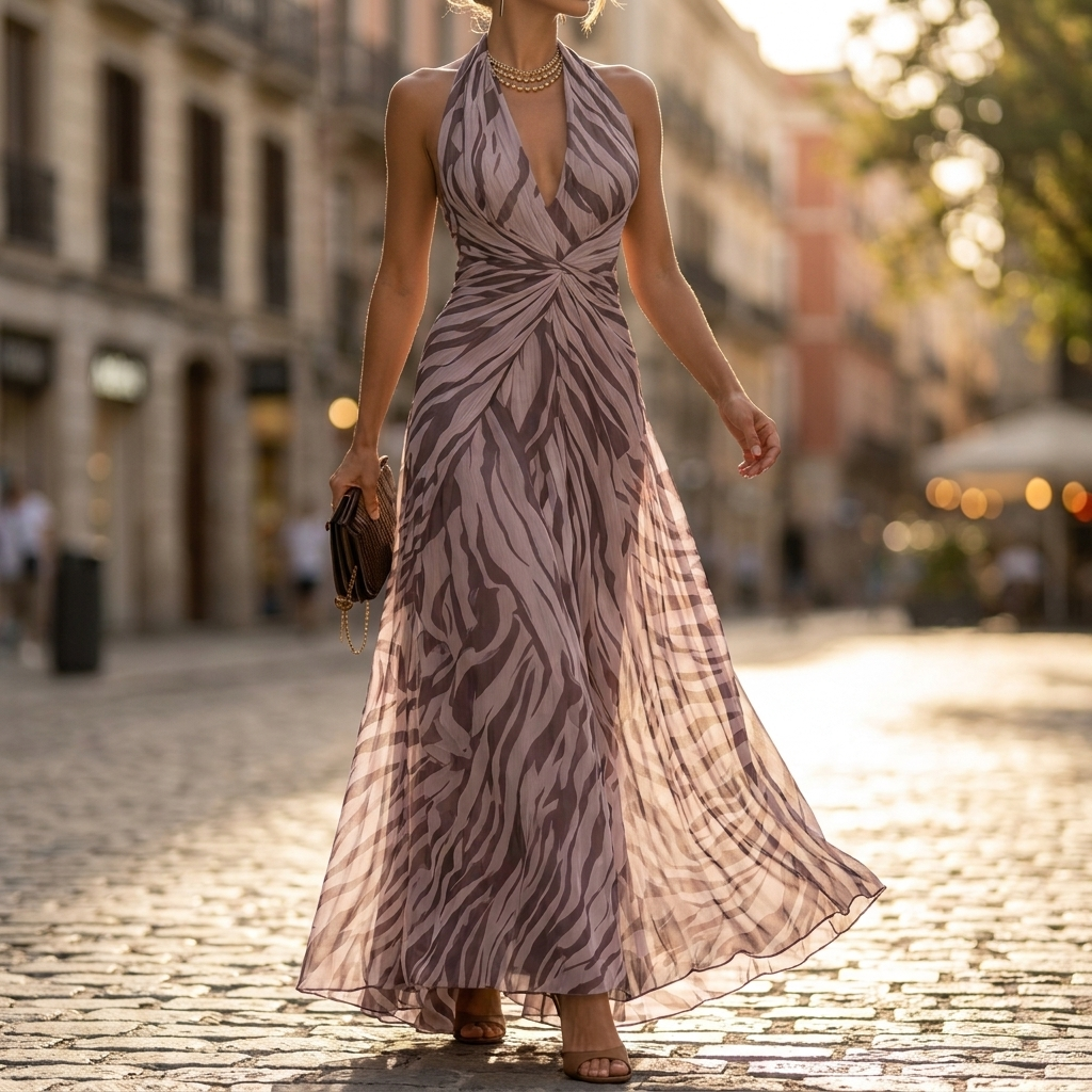 Palermo Twisted Waist Maxi Dress