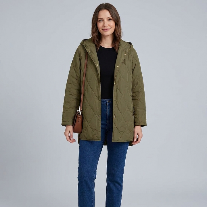 Odessa Quilted Hooded Jacket