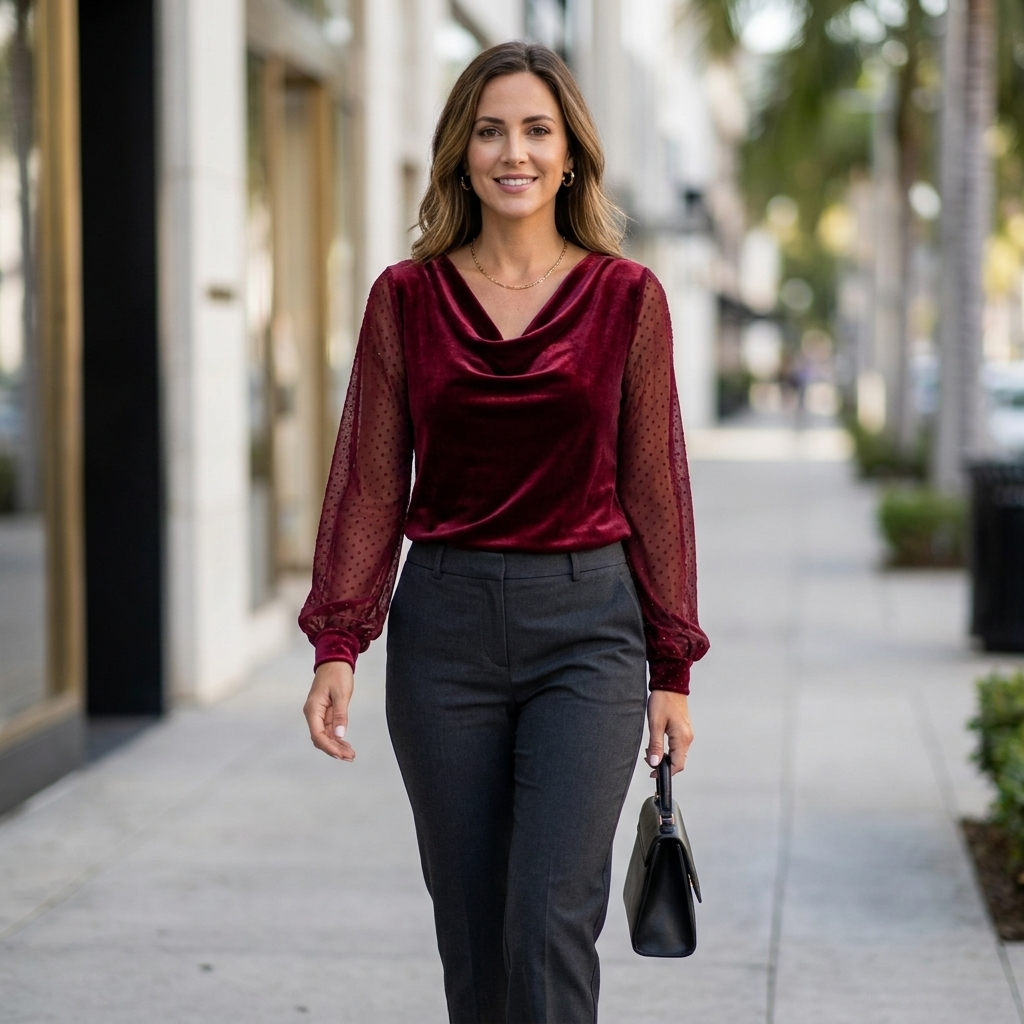 Seraphine Cowl Neck Blouse