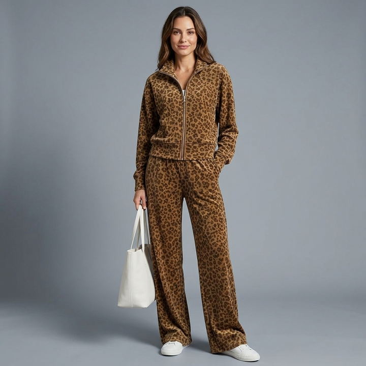 Genevieve Leopard Print Two Piece